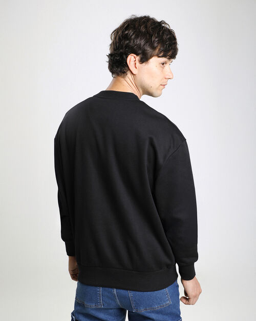 Sudadera Negra Estampada